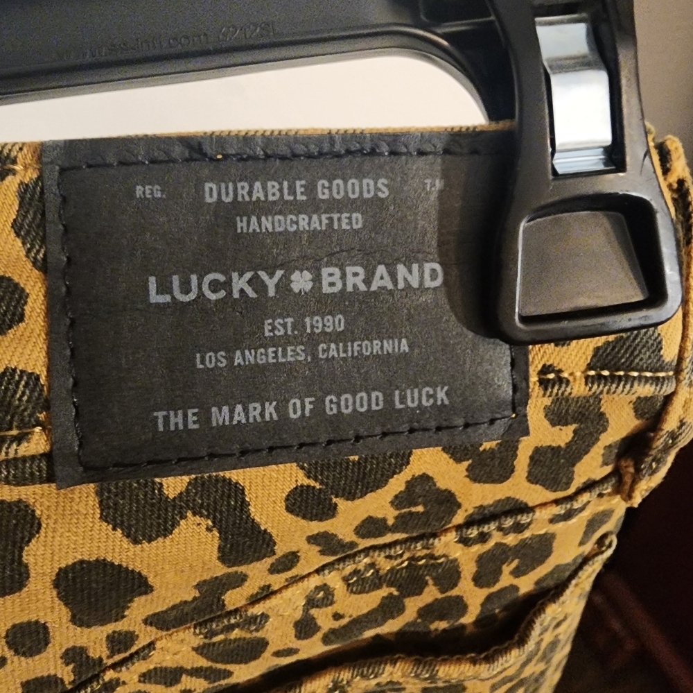 Lucky Brand Bridgette Skinny Leopard print jeans 00/24 NWT - Picture 5 of 5